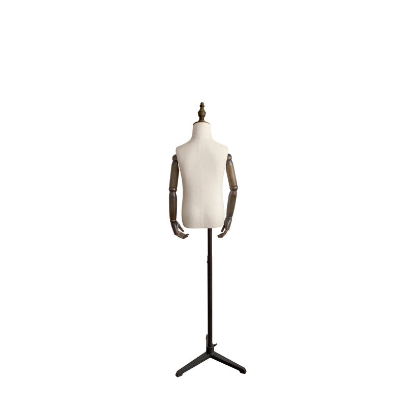 CTHB5 Child White Torso with Wooden Arms & Cap