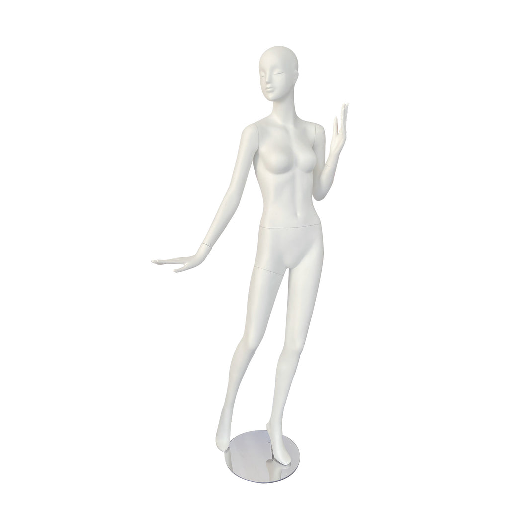 FMW_ROSO3 Female Matt White Full Body Mannequin –