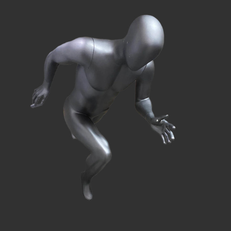 MR11 Male Matt Black Mannequin ( HIRE )