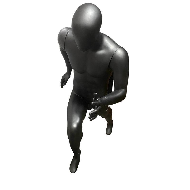 MR11 Male Matt Black Mannequin ( HIRE )