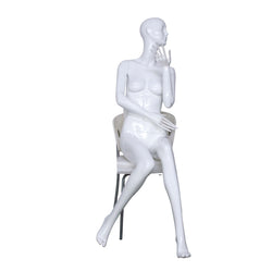 AB1 White Gloss White Female Mannequin