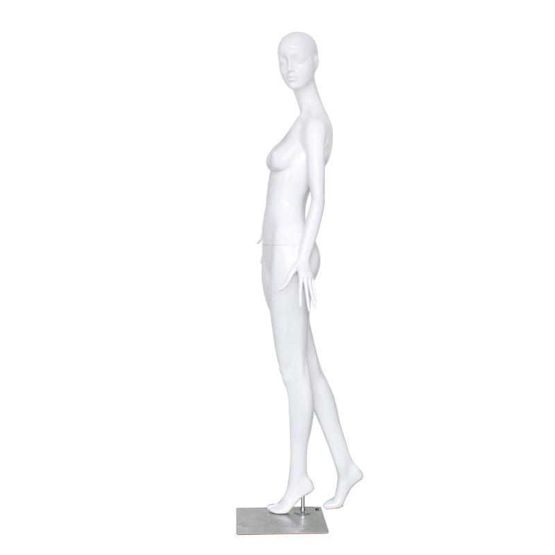 SHMB7 Female White Linen Fiberglass Full Body Mannequin